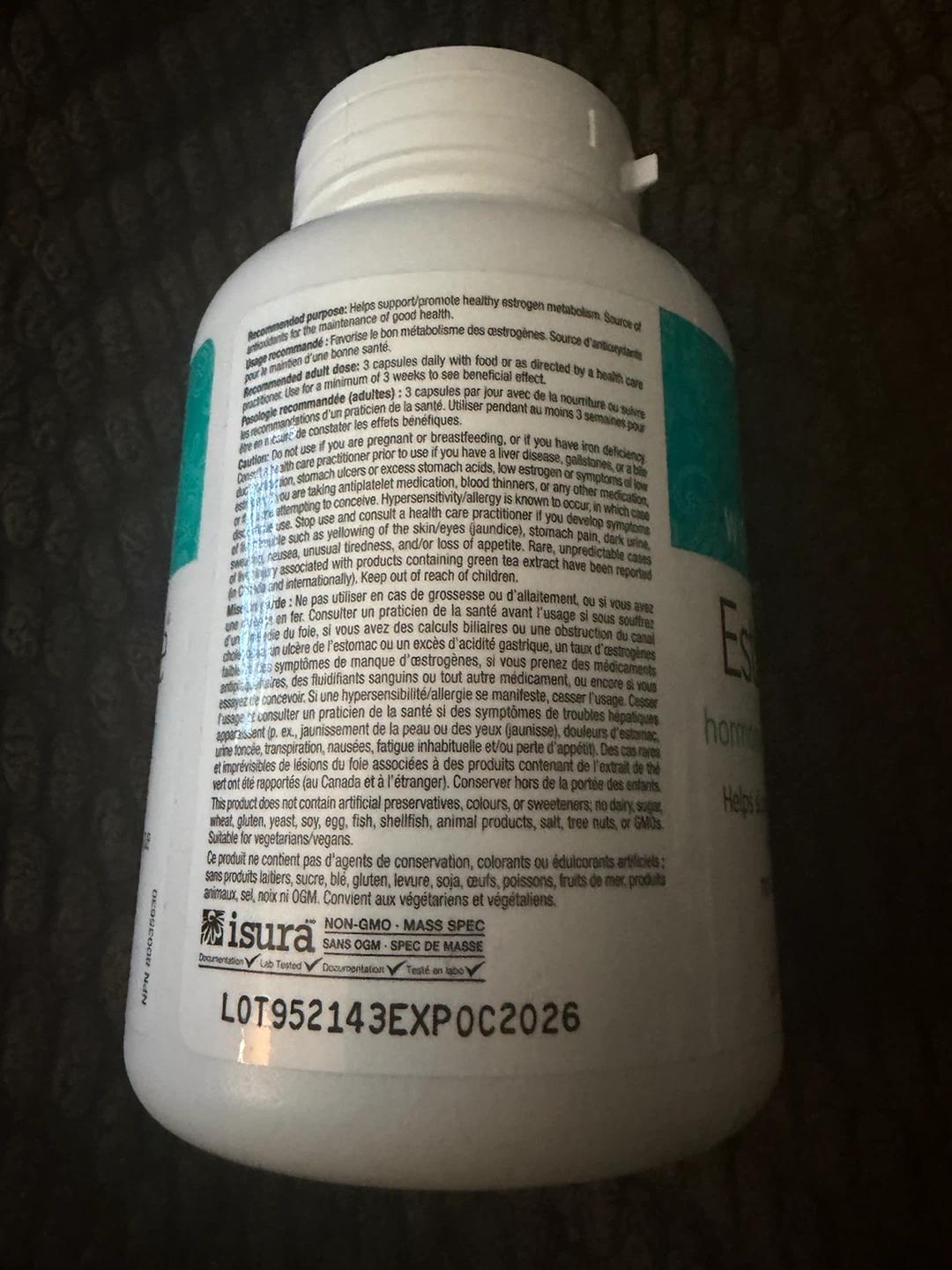 Womensense EstroSense Hormone Therapy 120 Vegetarian Capsules - photo 2