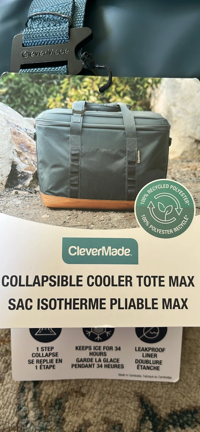 CleverMade Collapsible Cooler Tote MAX