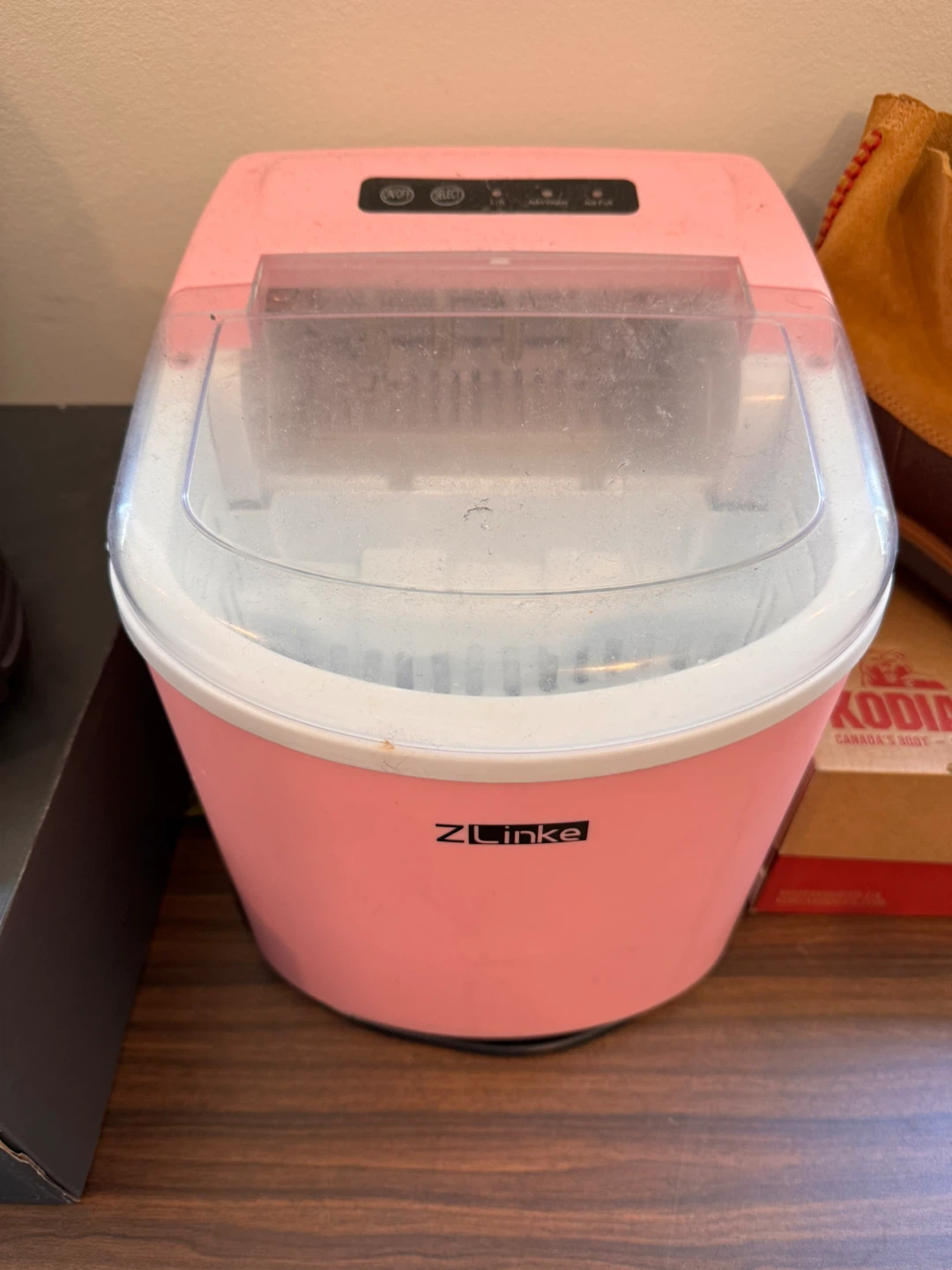 ZLinke Pink Portable Ice Maker