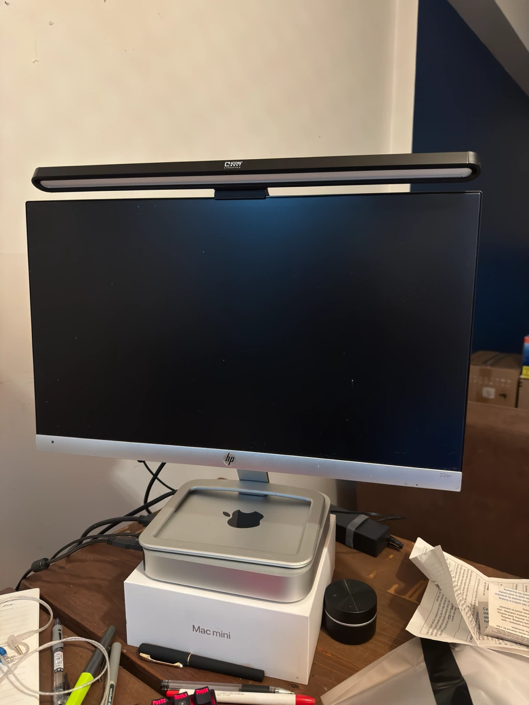 HP 22f Computer Monitor with LED Light Bar - photo 3