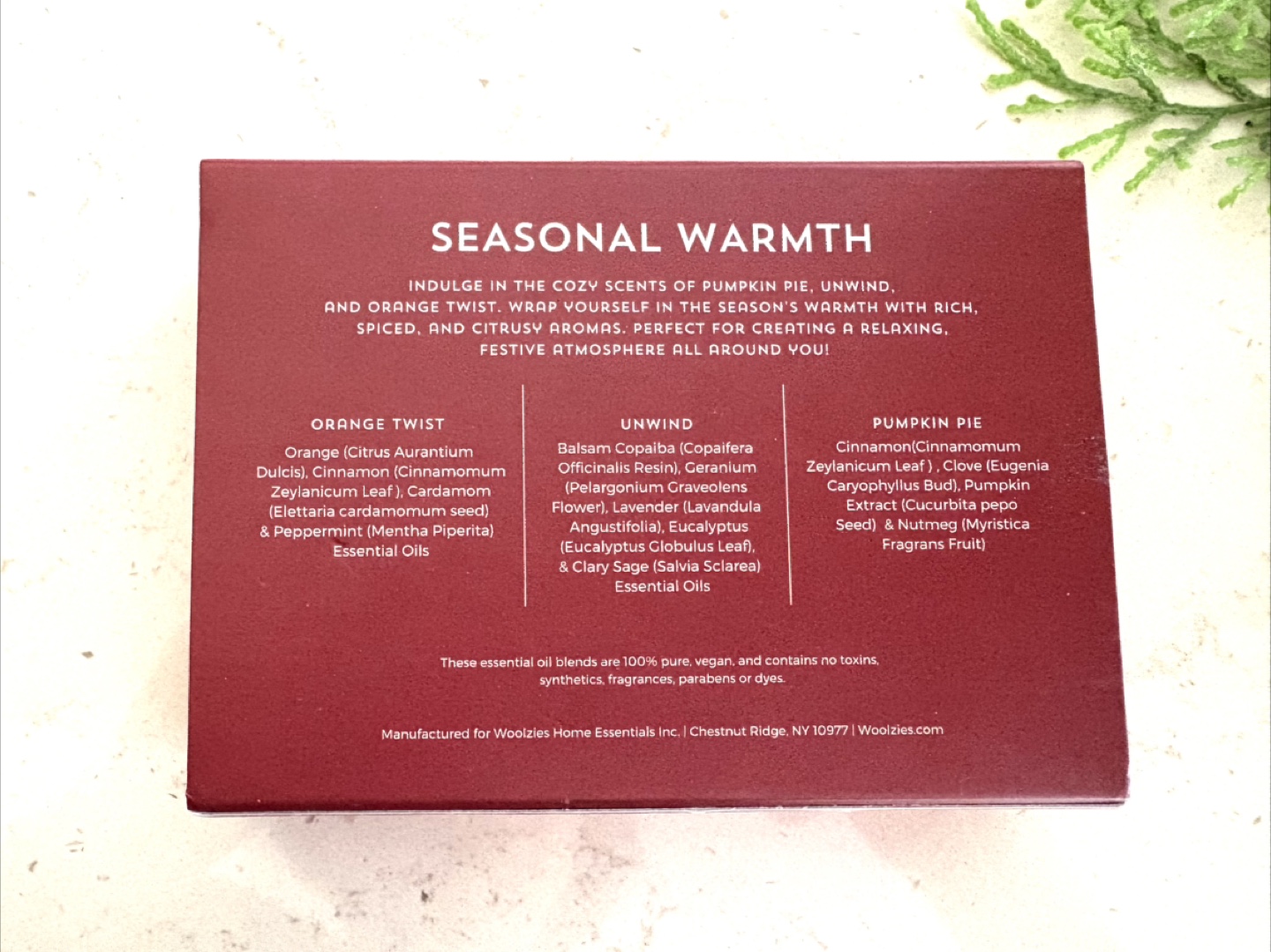 Woolzie's Seasonal Warmth Essential Oil Blend Set - photo 3