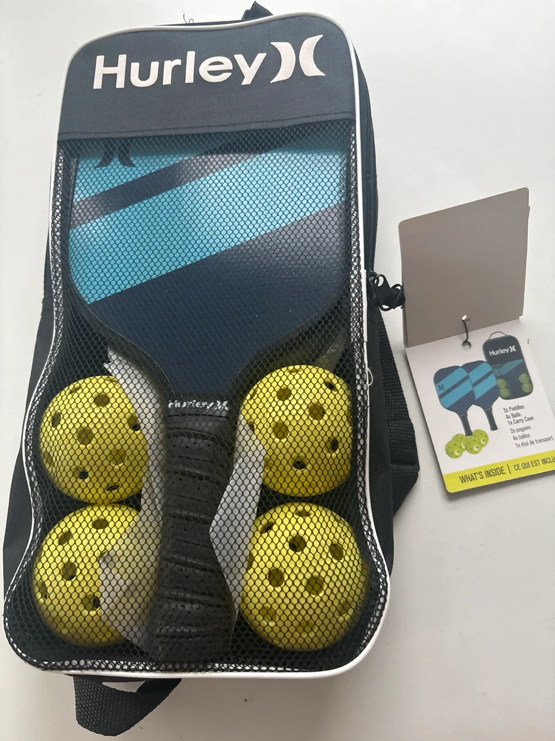 Hurley Pickleball Set with Carry Bag