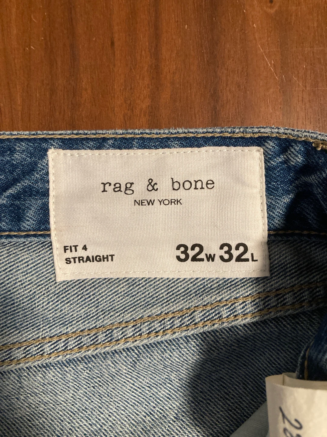 rag & bone New York Fit 4 Straight Jeans - 32W 32L