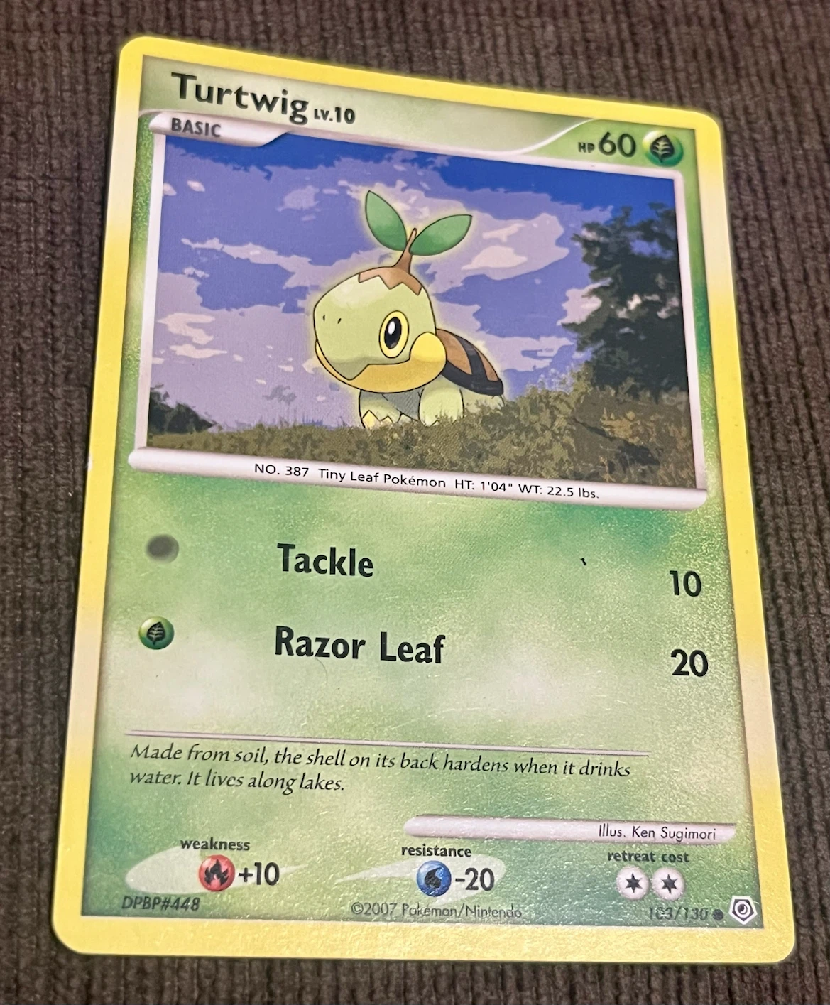 Pokemon TCG Turtwig LV.10 Card