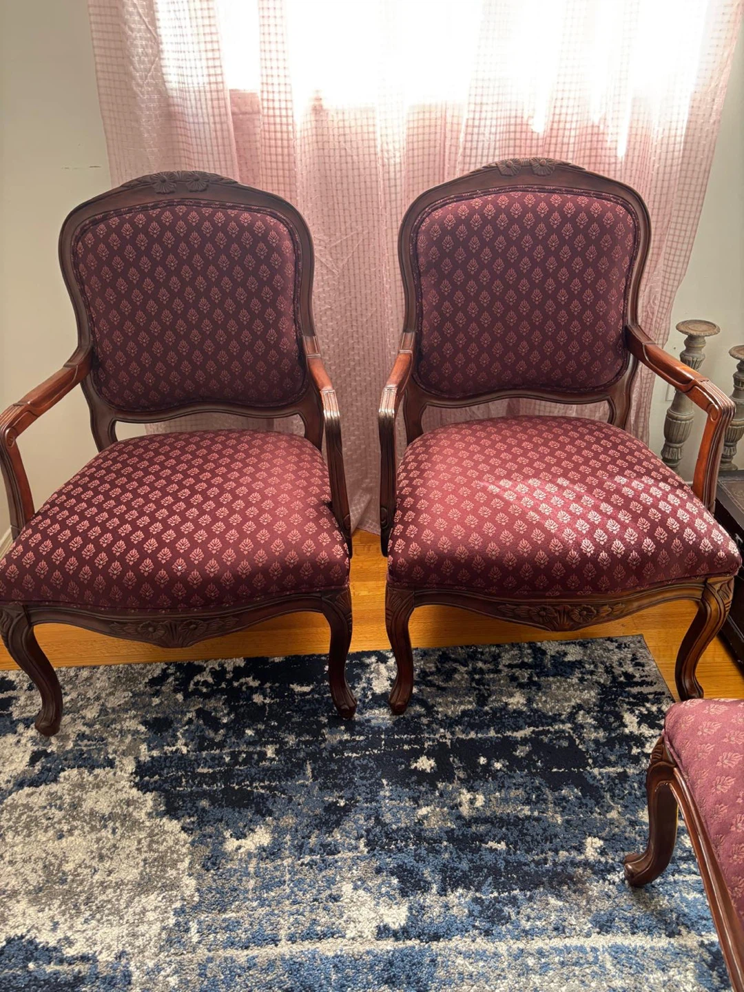 Vintage Accent Chairs and Loveseat Set
