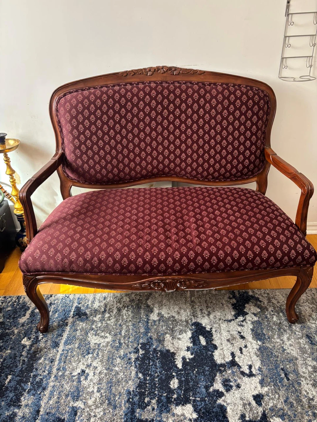 Vintage Accent Chairs and Loveseat Set - photo 2