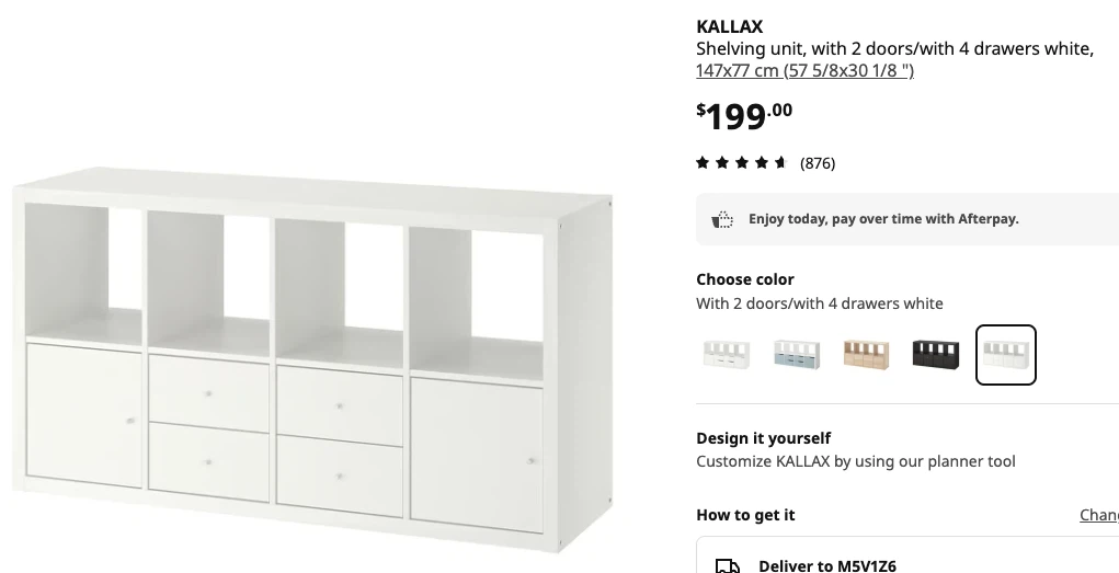 IKEA KALLAX Shelving Unit - White - photo 3
