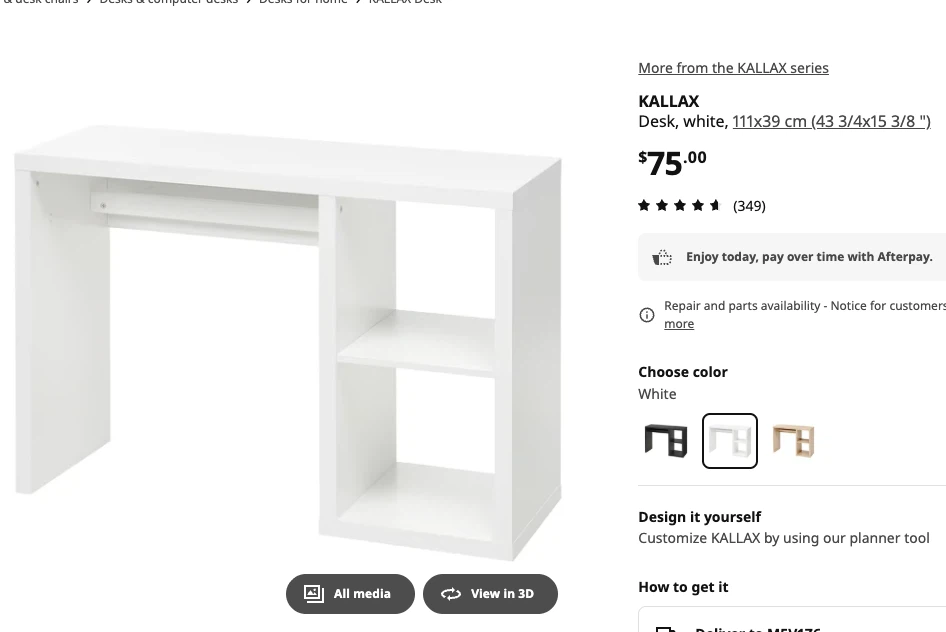 IKEA KALLAX Shelving Unit - White - photo 4