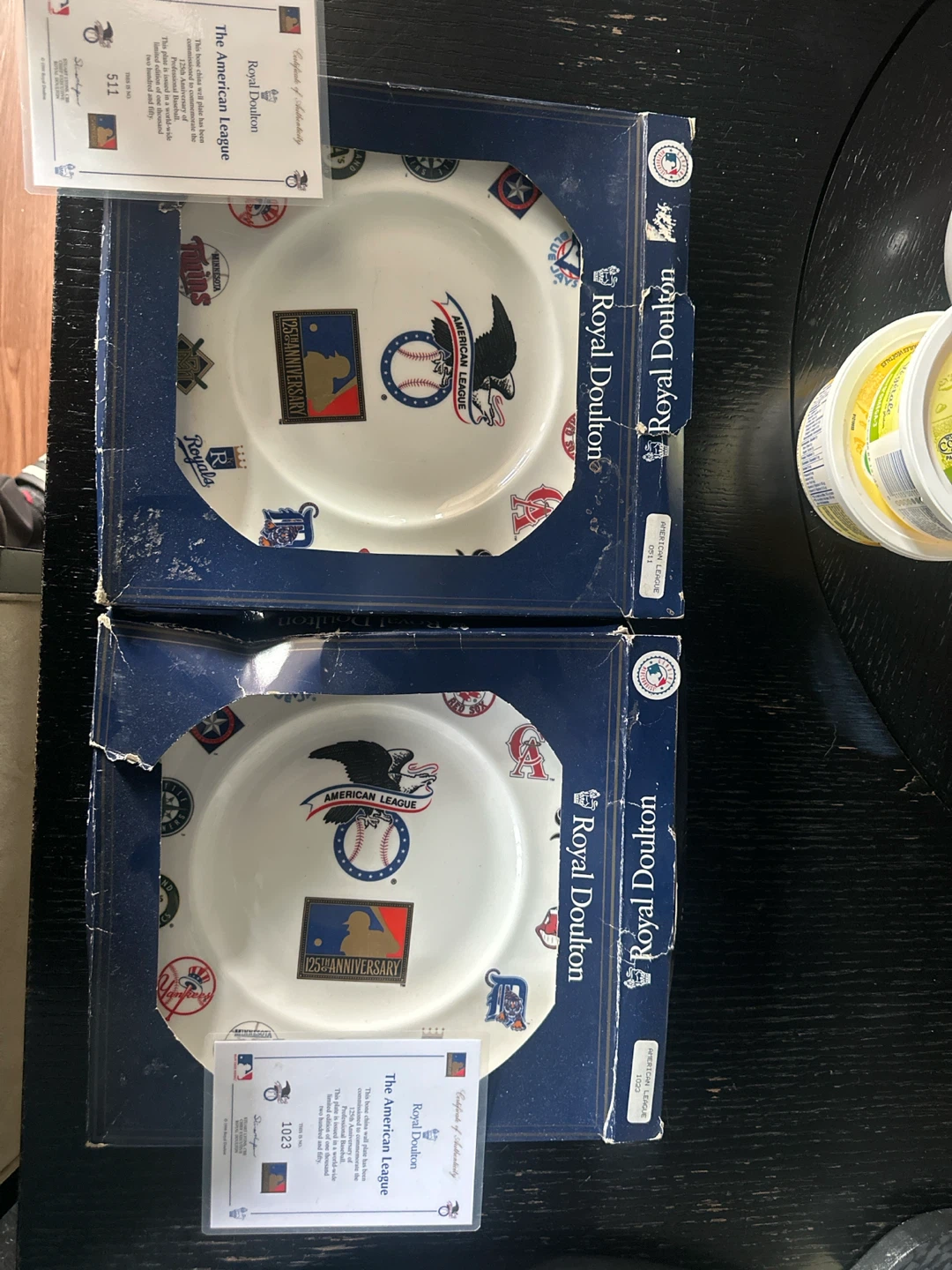 Royal Doulton American League 125th Anniversary Plates