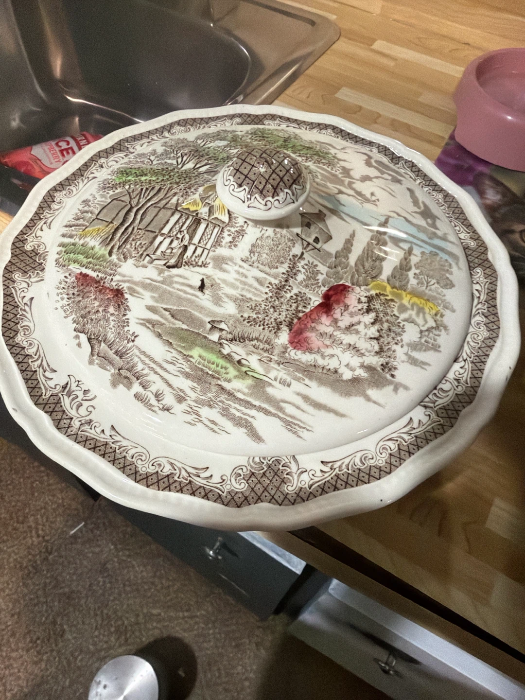 Kensington Ironstone Covered Serving Dish