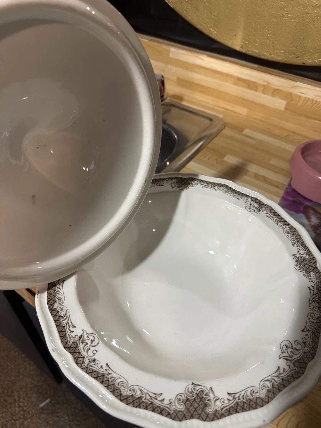 Kensington Ironstone Covered Serving Dish - photo 2