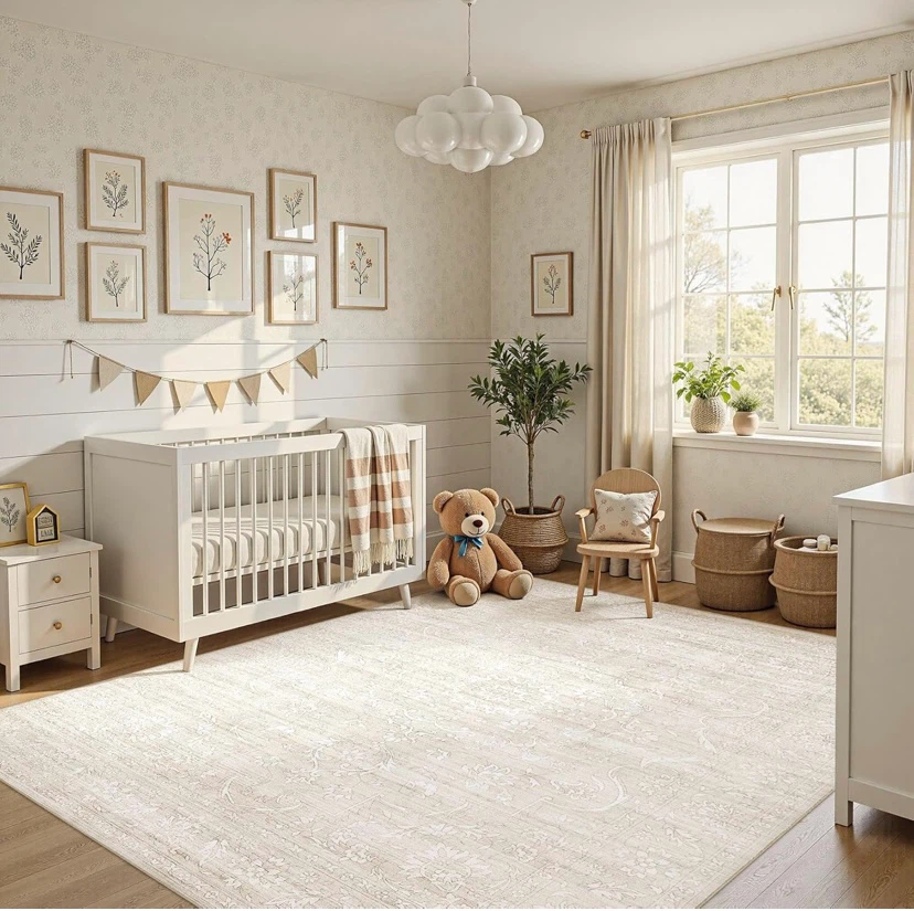 New 5x7 Washable Area Rug