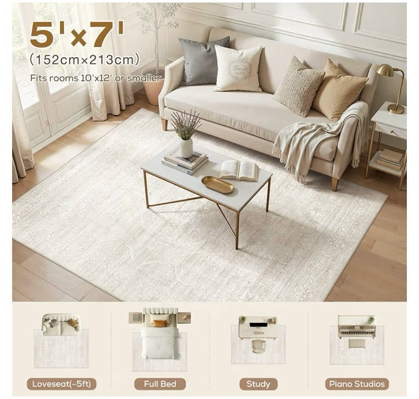 New 5x7 Washable Area Rug - photo 2