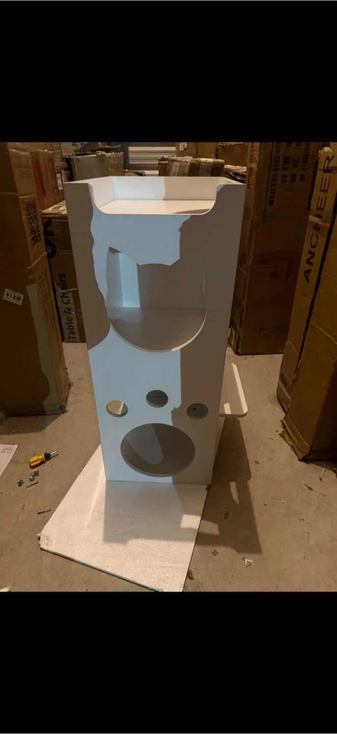 White Cat Tree Condo