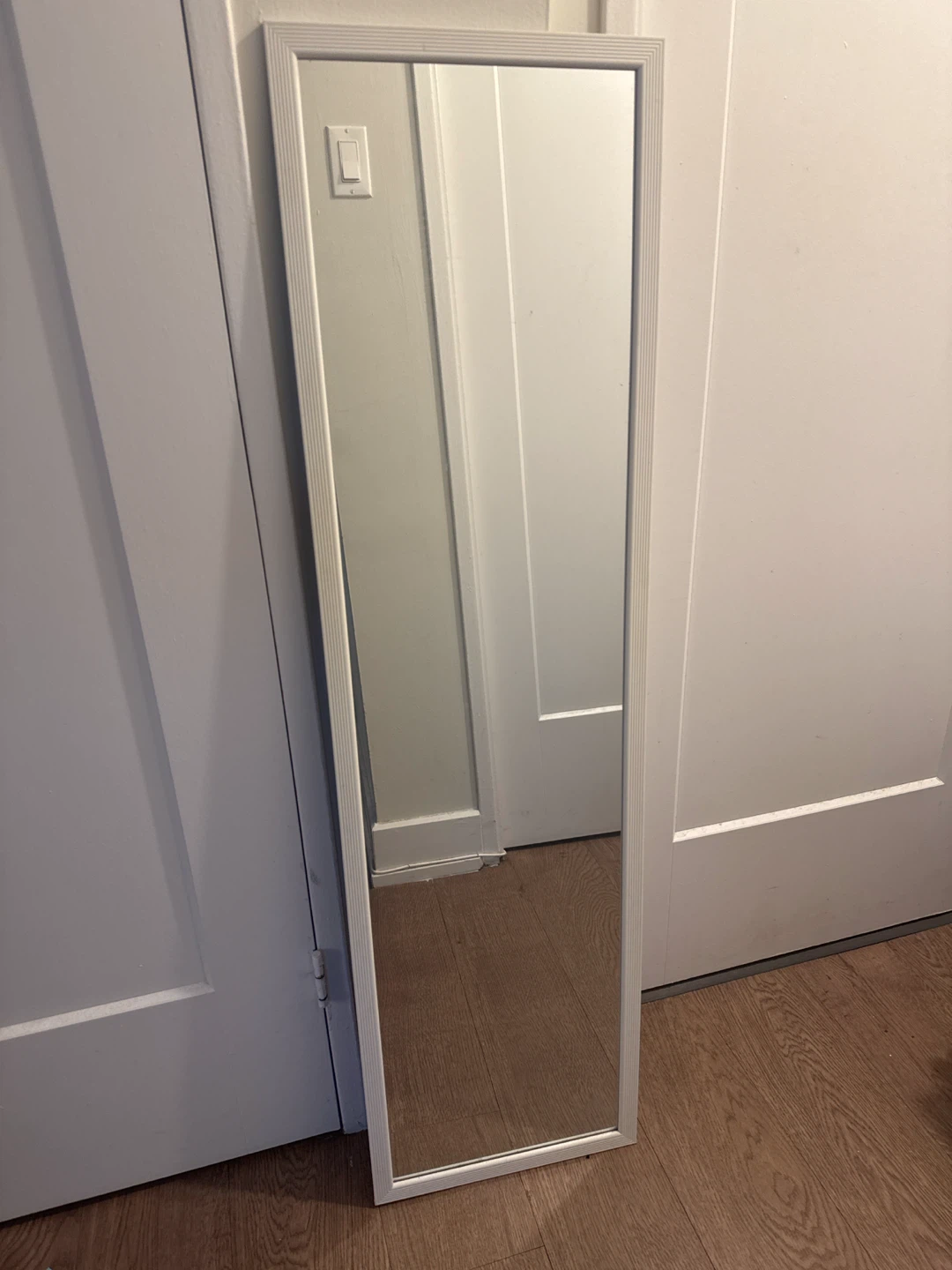 White Framed Full Length Mirror