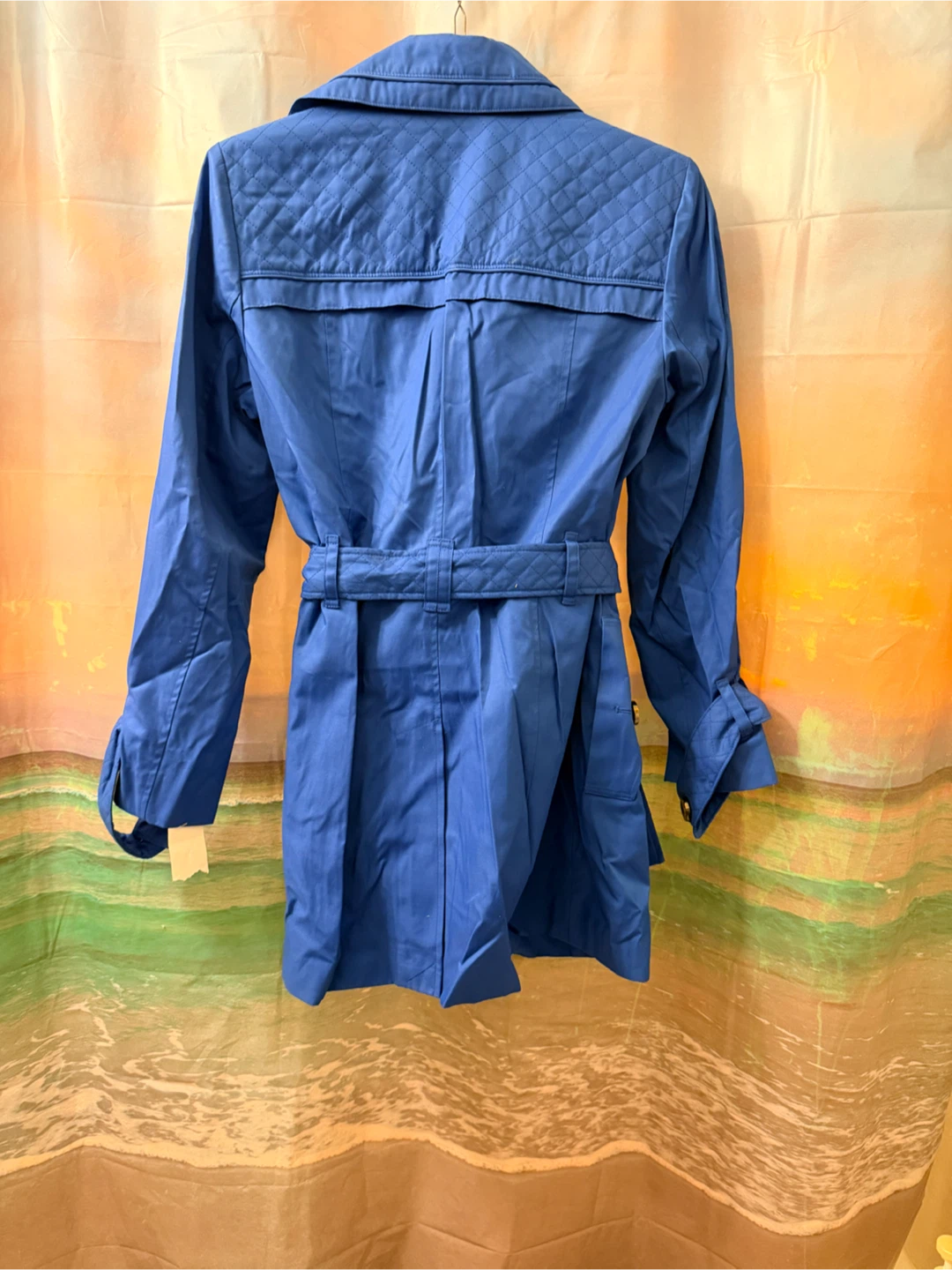 London Fog Blue Trench Coat - photo 2
