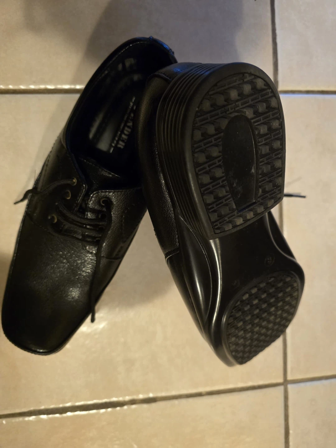 Fender Black Leather Dress Shoes