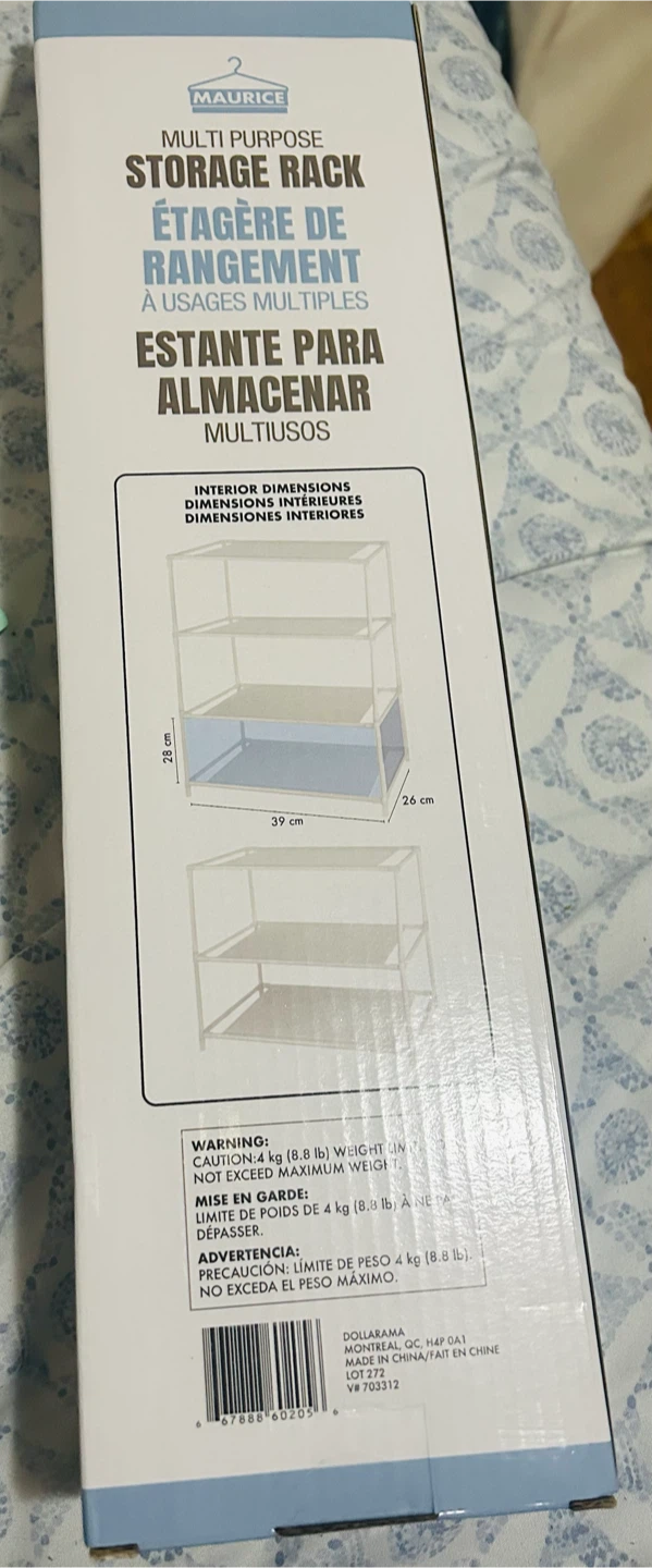 Maurice Multi-Purpose 3-Tier Storage Rack - photo 2
