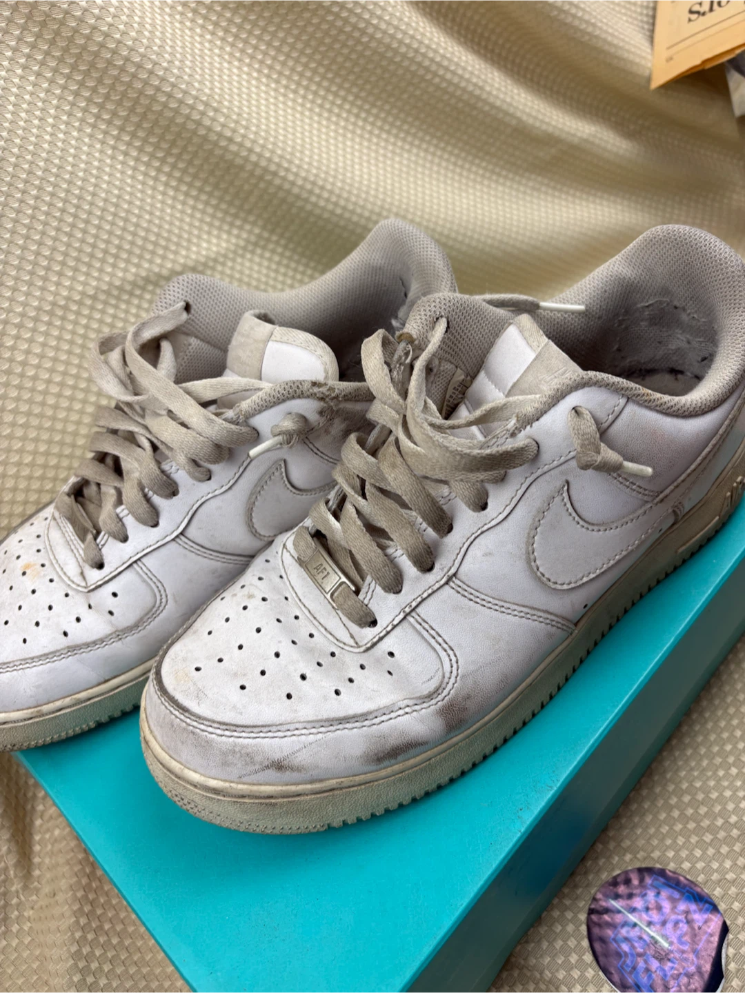 Nike Air Force 1 White Sneakers - photo 2