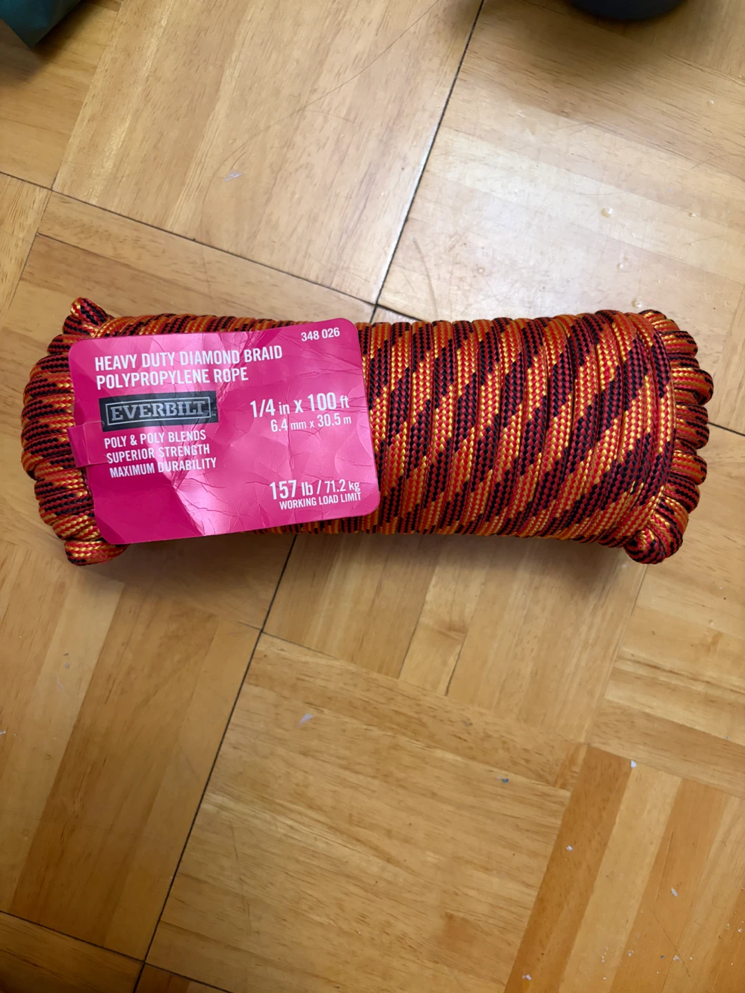 Everbilt Heavy Duty Diamond Braid Polypropylene Rope