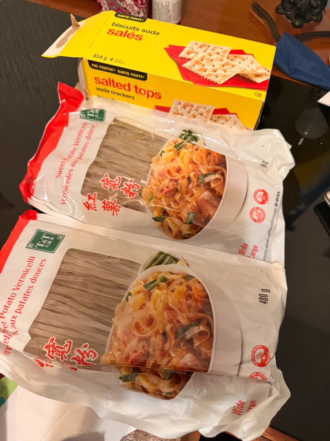 T&T Sweet Potato Vermicelli & No Name Soda Crackers - photo 2