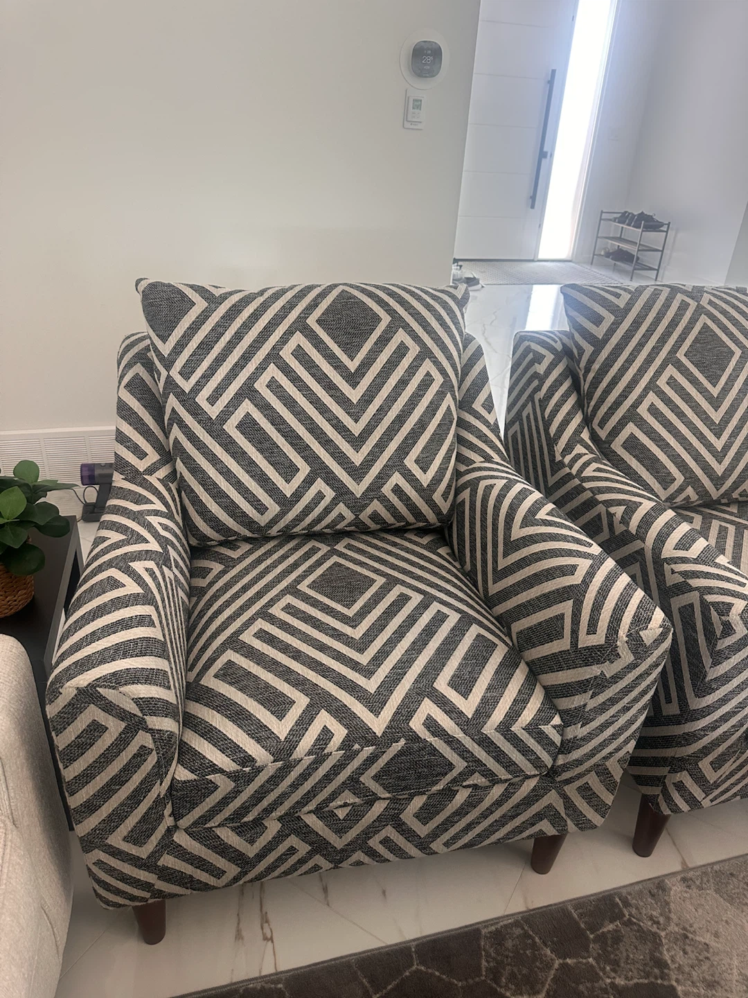 Patterned Accent Chairs - Set of 2 - photo 2