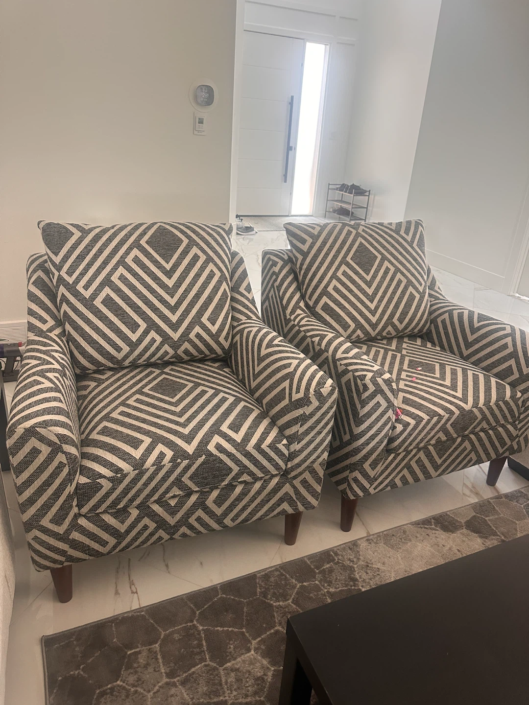 Patterned Accent Chairs - Set of 2 - photo 3