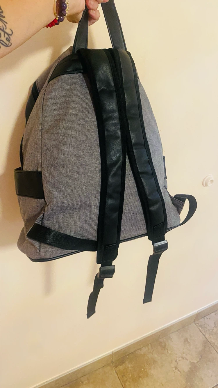 Backpack 16x12x6 grey and black - photo 3