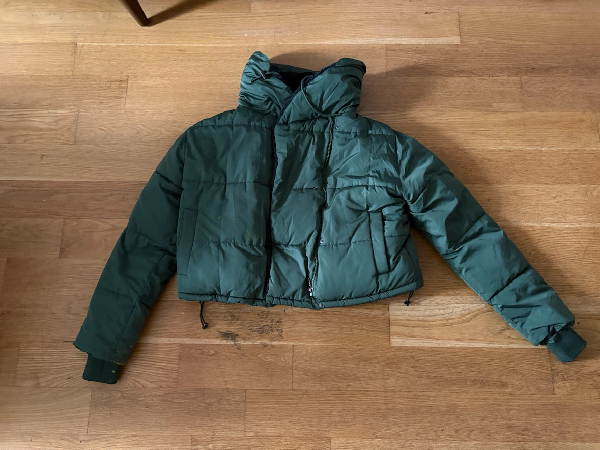 Women's Green Puffer Jacket