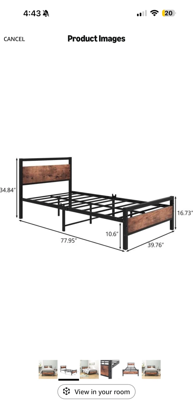 2 Twin Beds with Twin Mattresses Available - photo 3