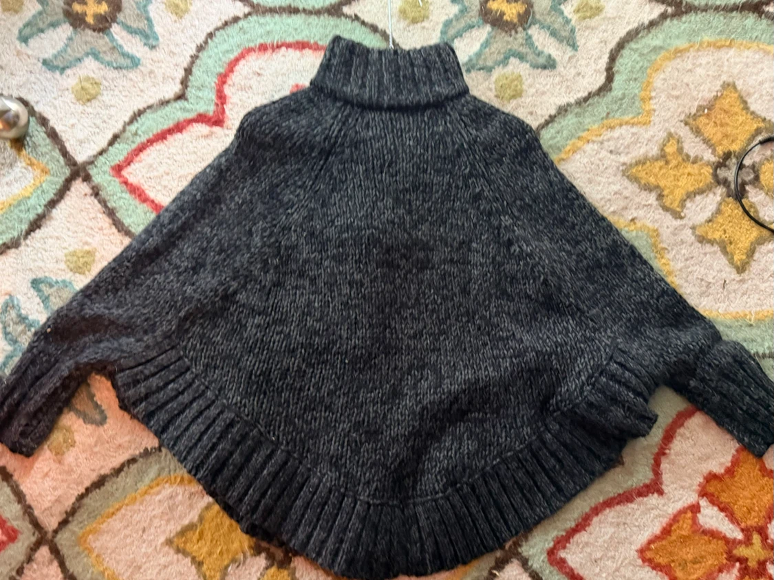 Turtleneck Poncho Sweater - photo 2