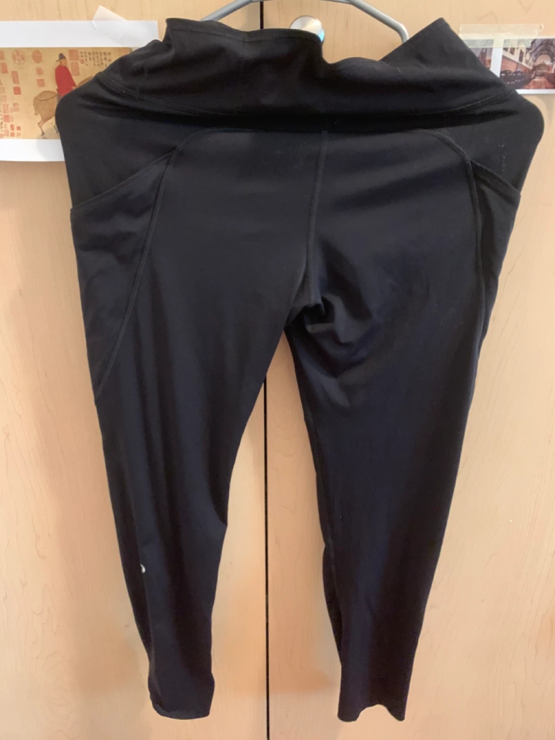Size S/M Lululemon Black High-Rise Leggings with Side Pockets - photo 5