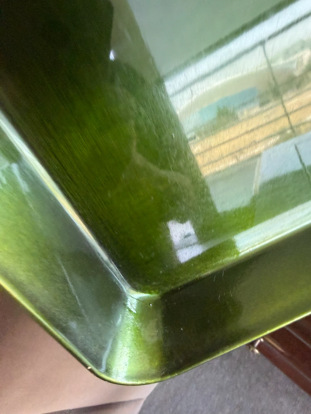 Green Serving Tray with Handles - photo 2