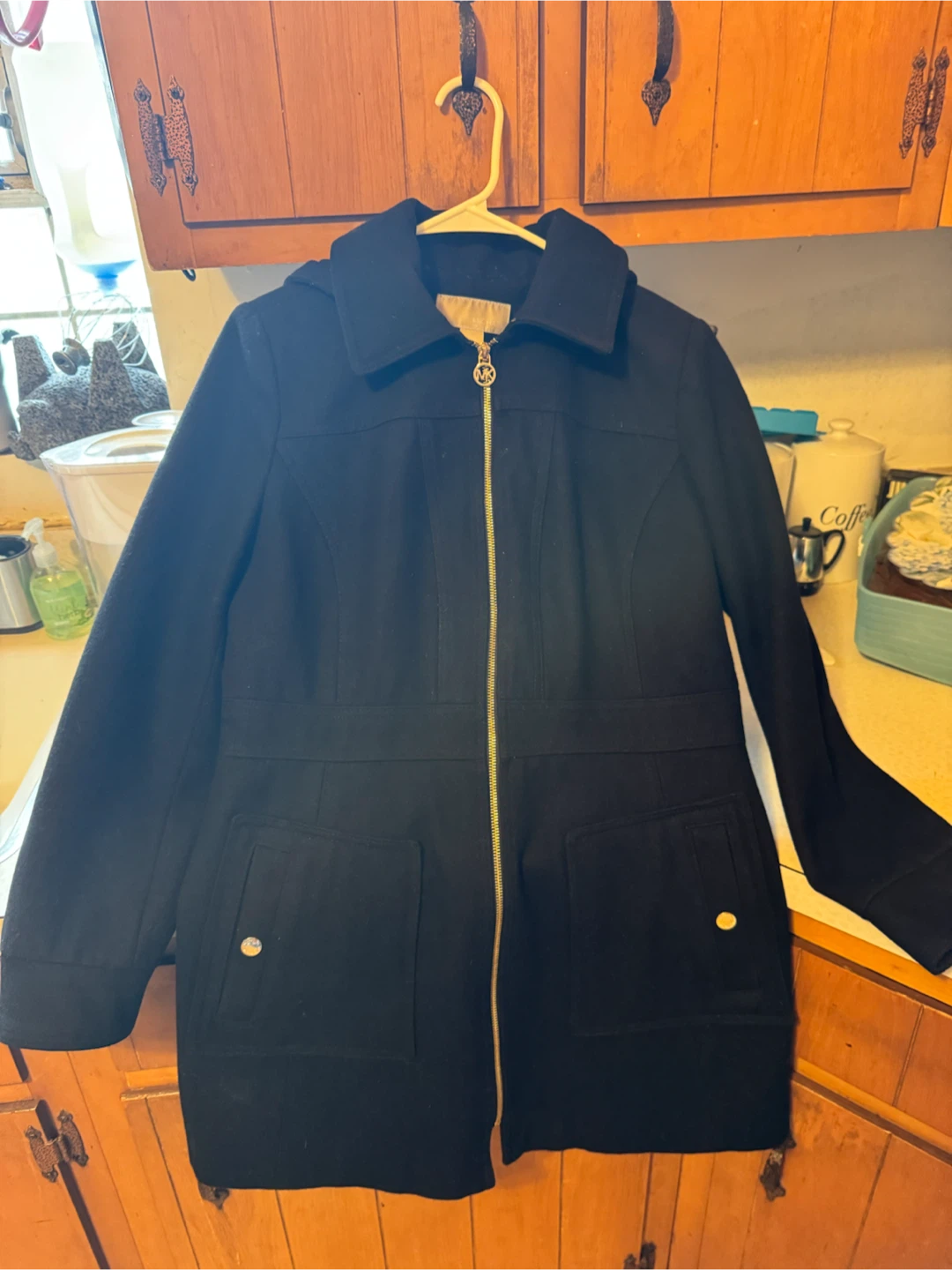 Michael Kors Black Wool Blend Coat - photo 2
