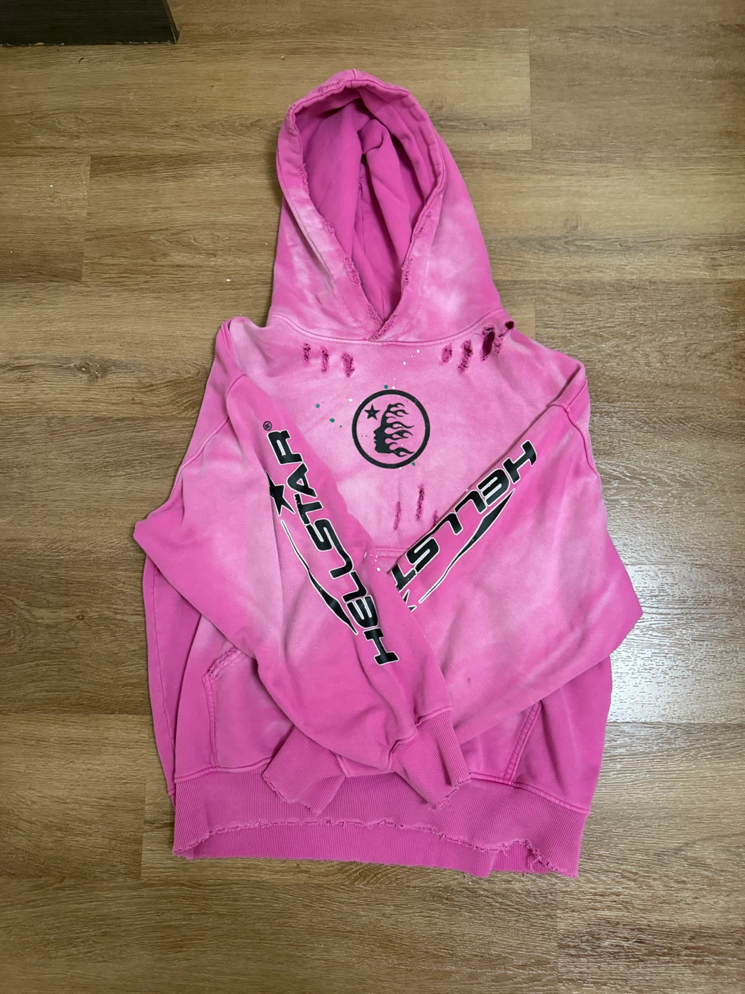 Hellstar Pink Tie-Dye Hoodie - photo 2