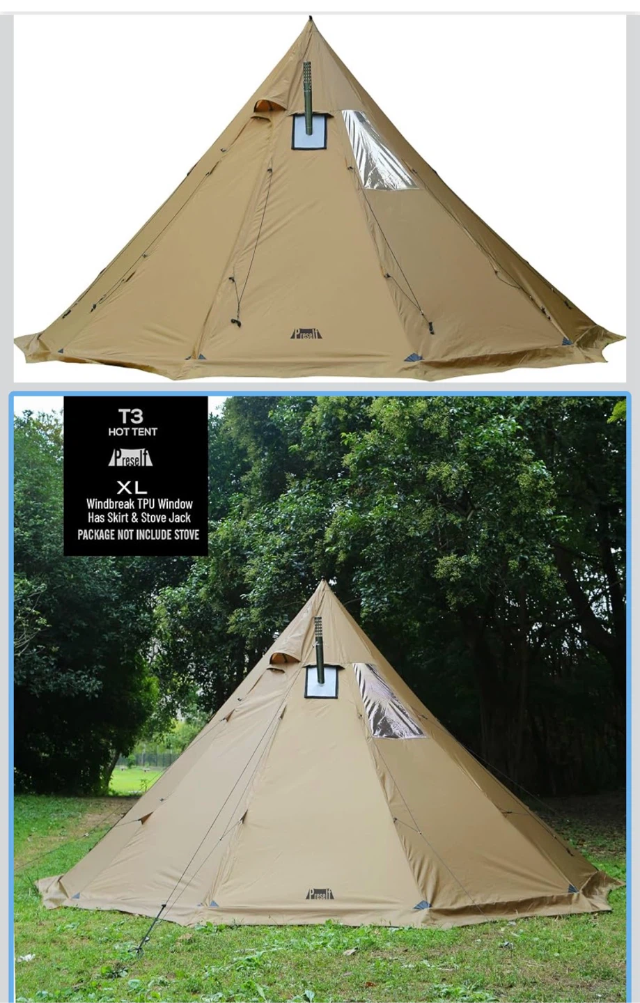 Preselif Tipi Hot Tent Large
