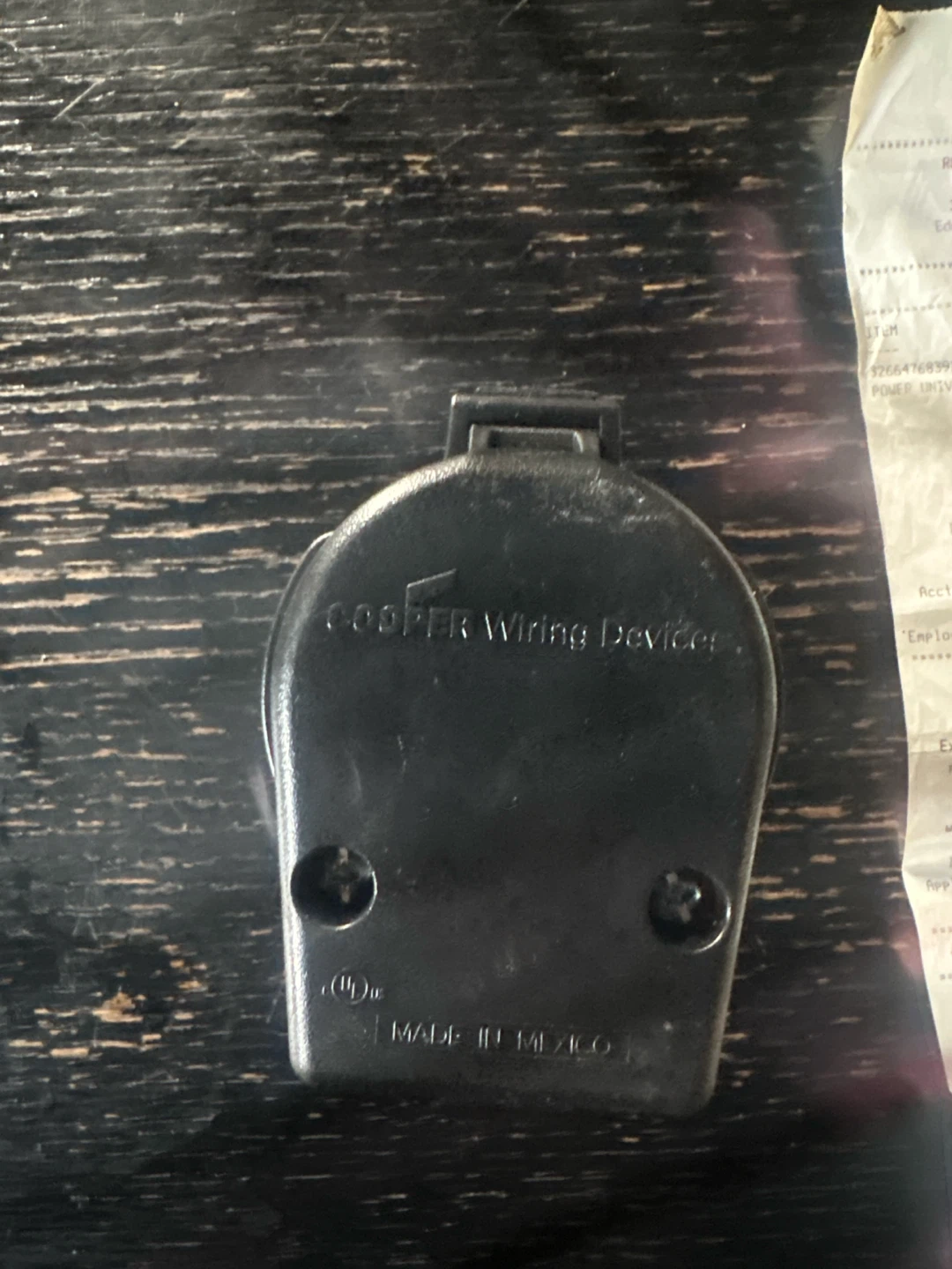 Cooper Wiring Device Power Plug 240 - photo 2