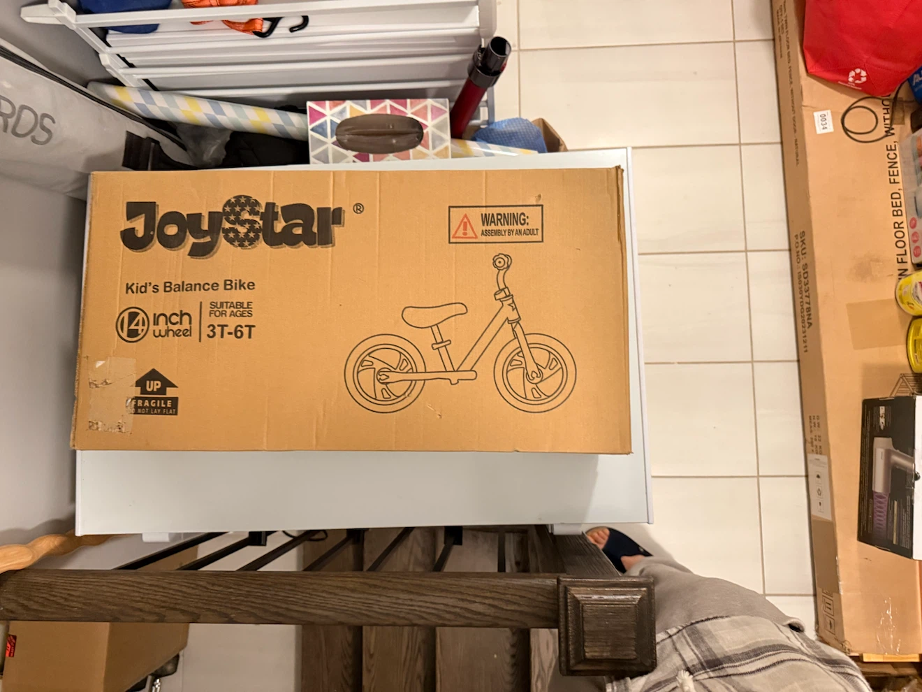 Joystar 14 Inch Kids Balance Bike - Pink - photo 5