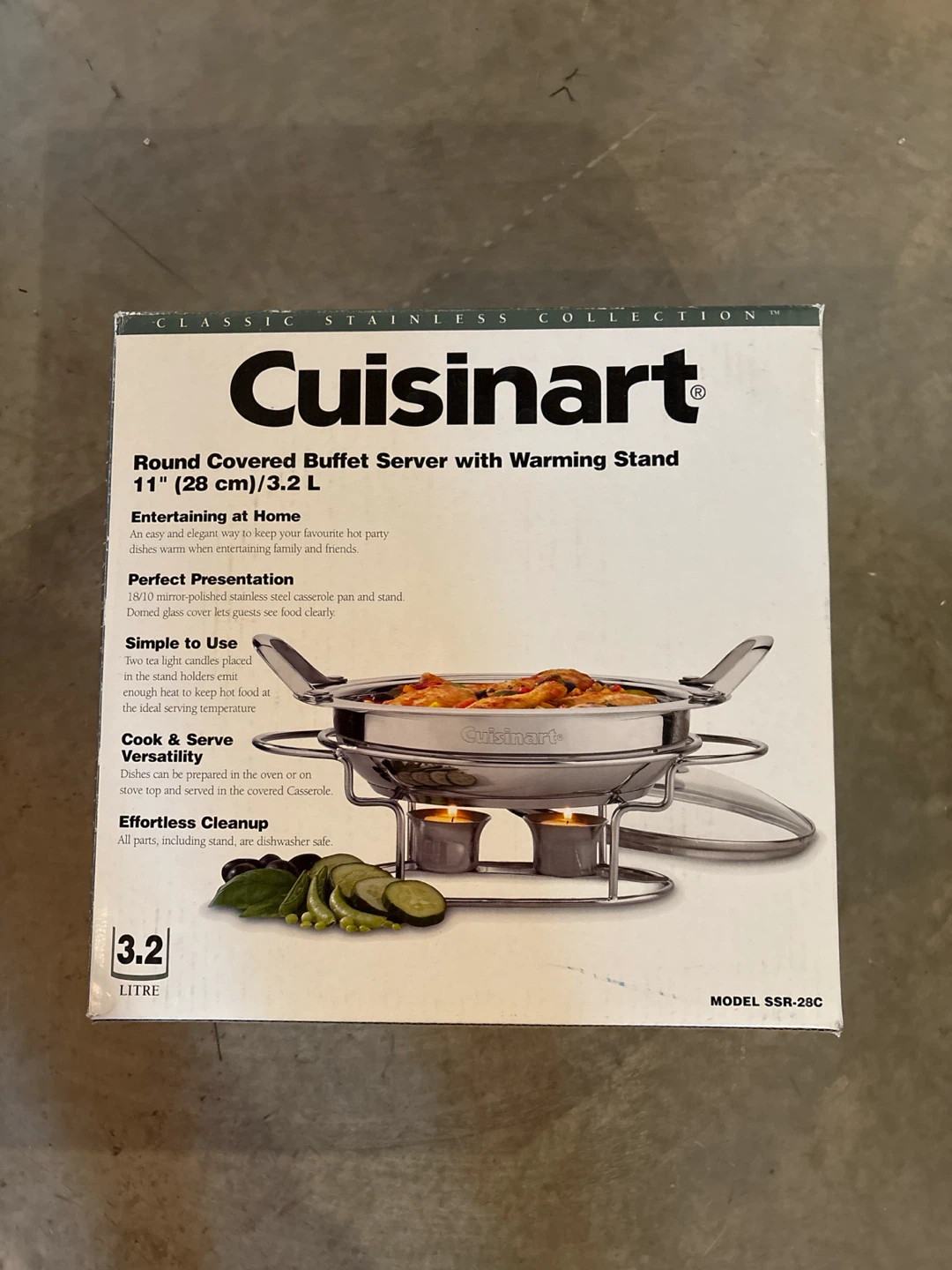 Cuisinart Round Covered Buffet Server with Warming Stand 11"