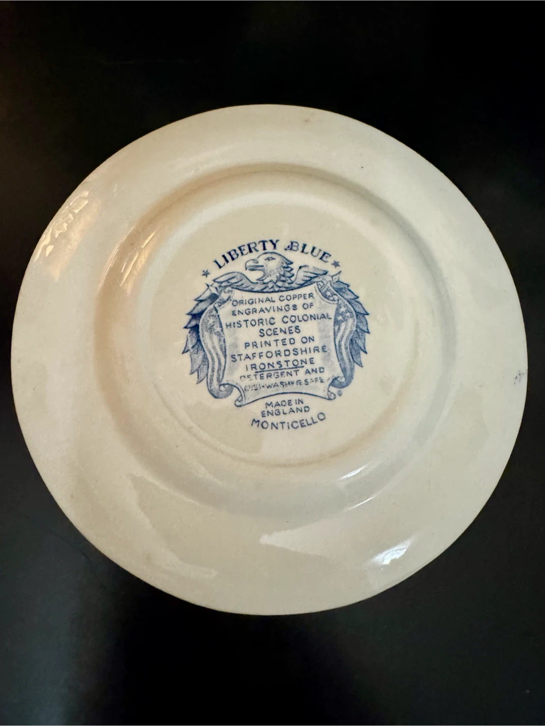 Liberty Blue Monticello Plate - photo 2