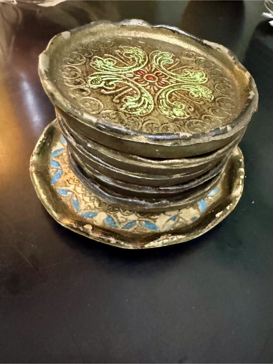 Set of 7 Decorative Trays - Made in Italy - photo 2