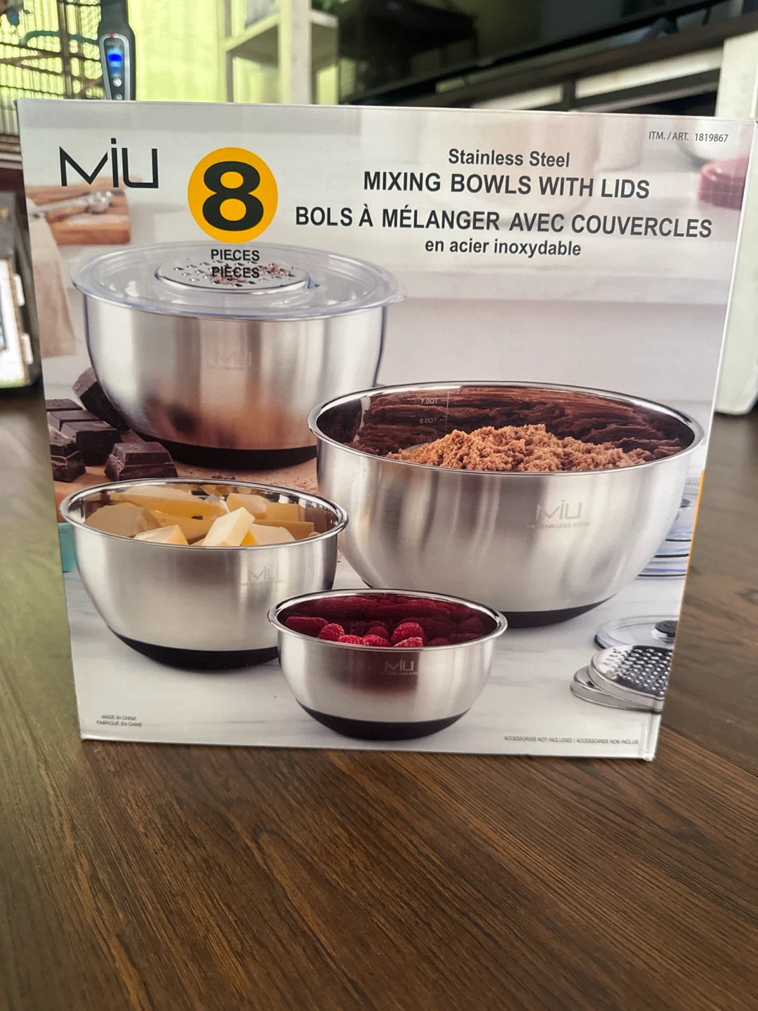 Miu 8 Piece Stainless Steel Mixing Bowls with Lids