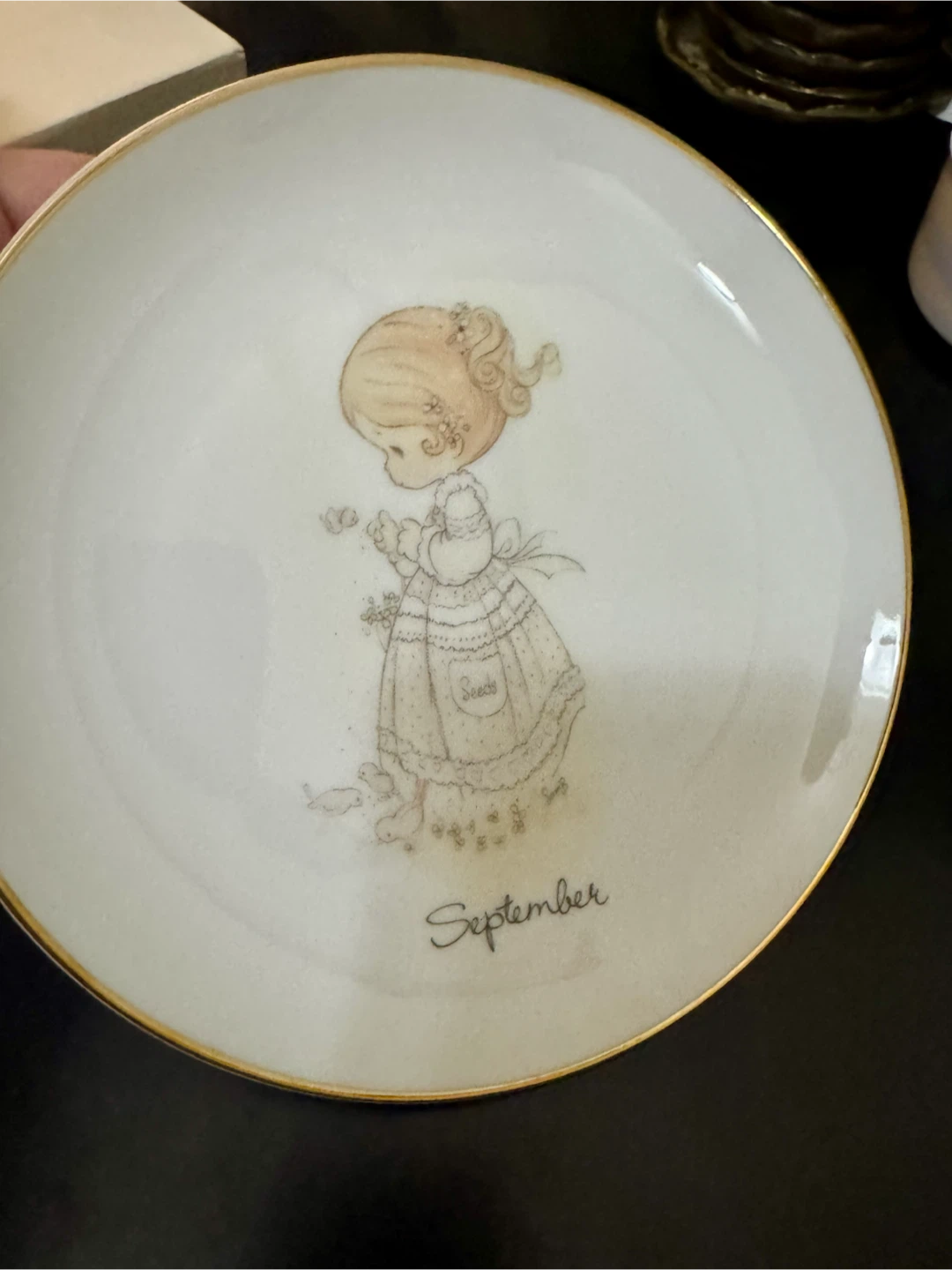 Precious Moments September Collector Plate