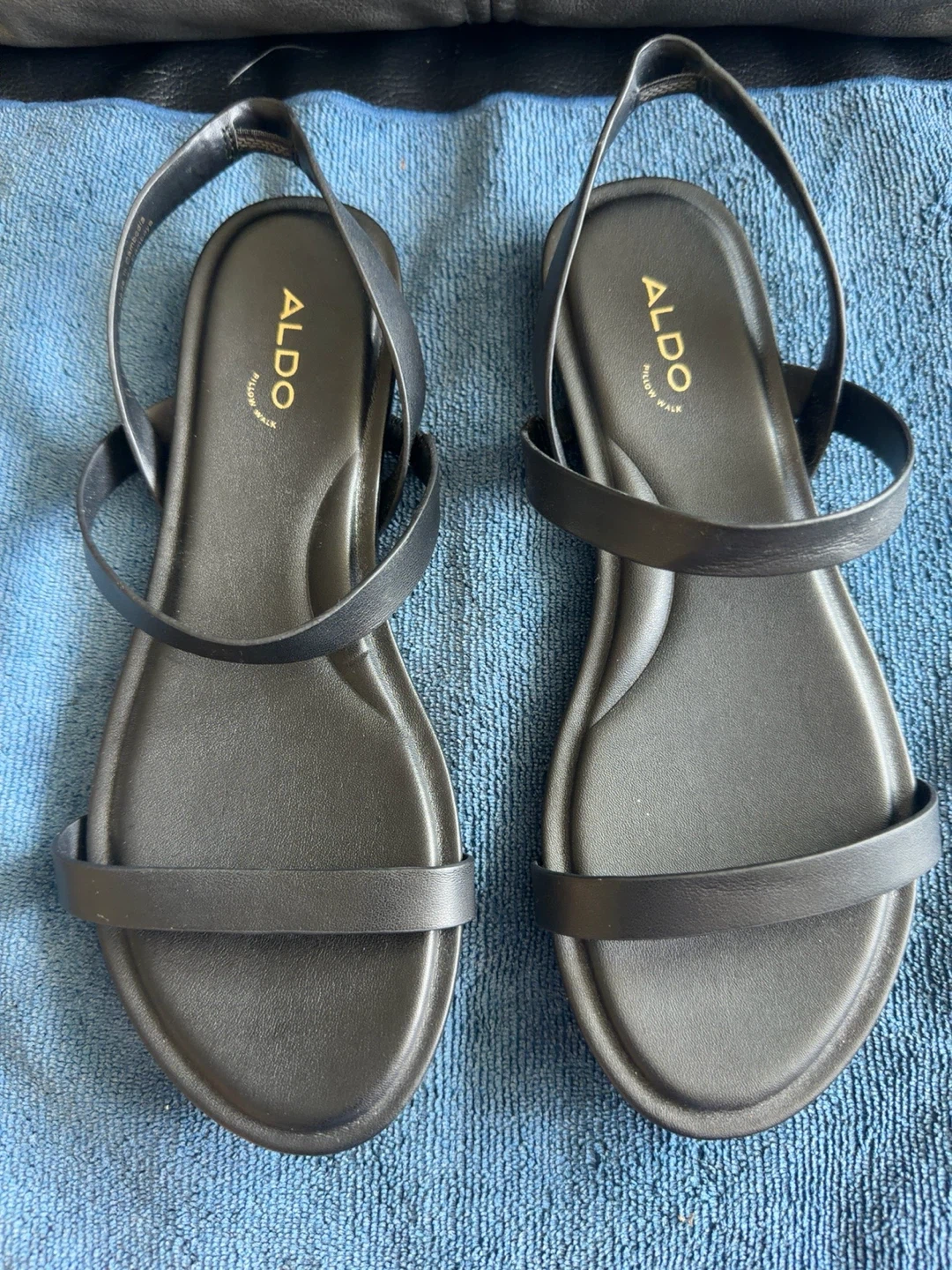 ALDO Black Strappy Flat Sandals - photo 4