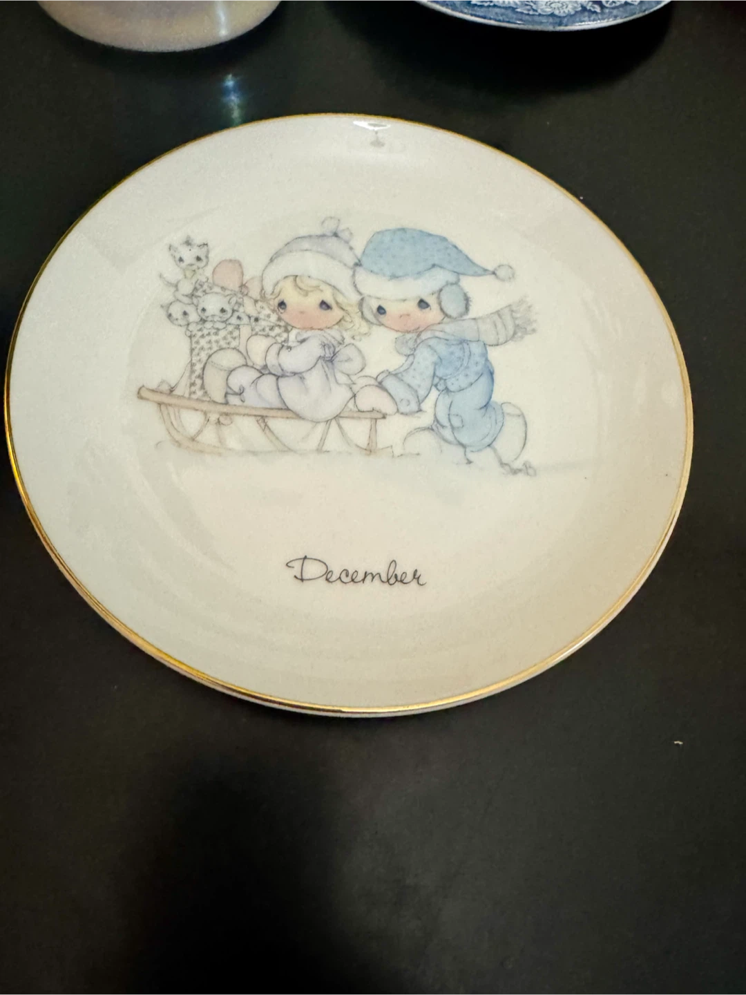 Precious Moments December Decorative Plate