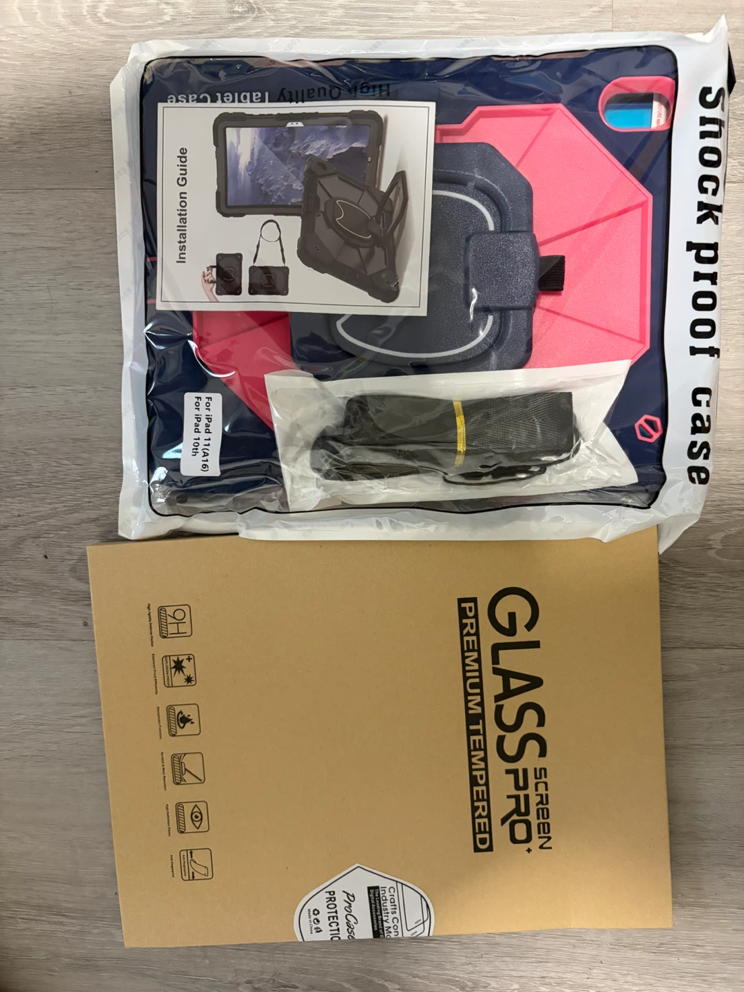 Shockproof Case for iPad 11th/10th Gen with Screen Protector