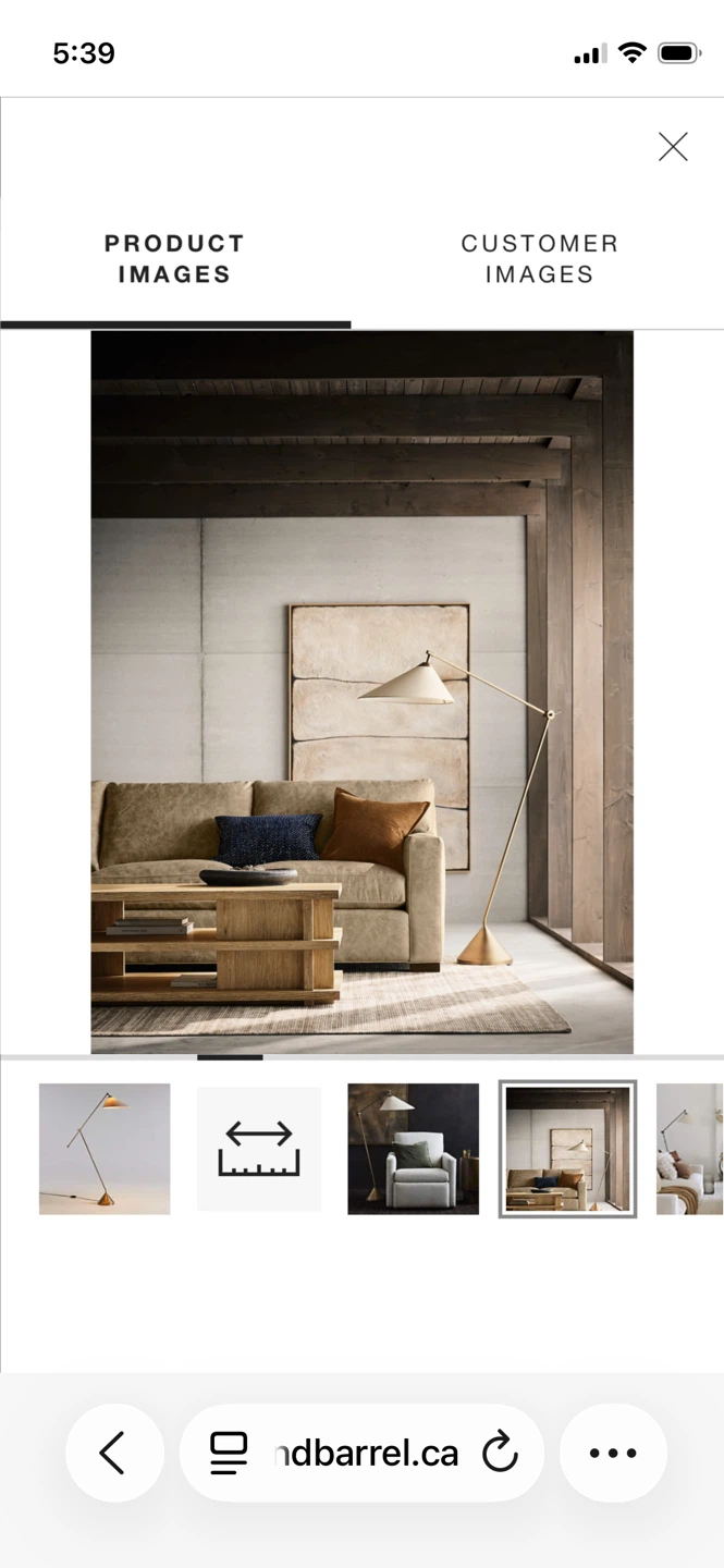 Crate & Barrel Avant Metal Floor Lamp - photo 2