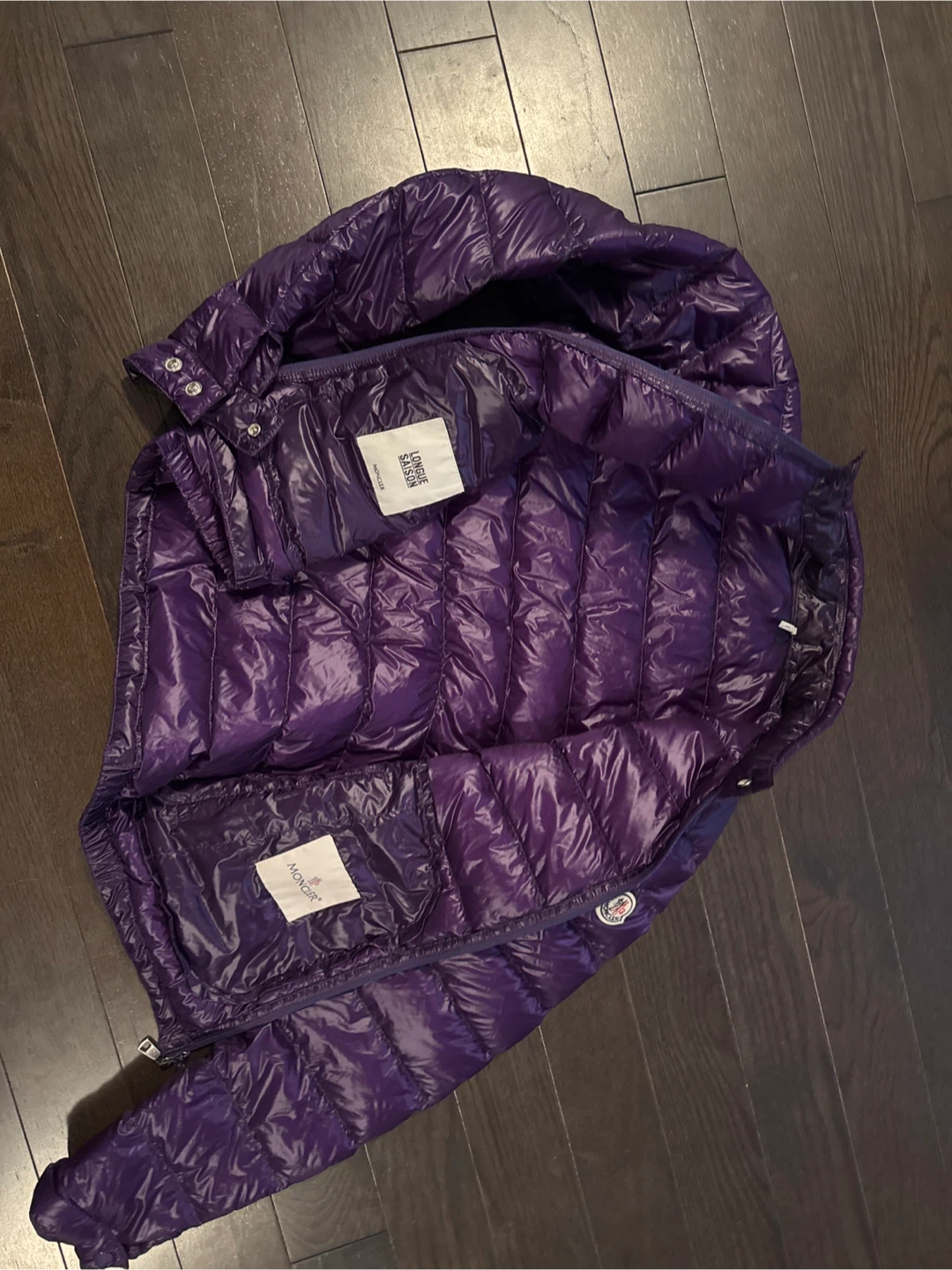 Moncler Purple Down Puffer Jacket - photo 2