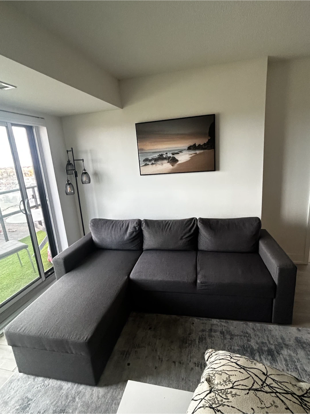 Dark Grey Sectional Sofa - photo 2