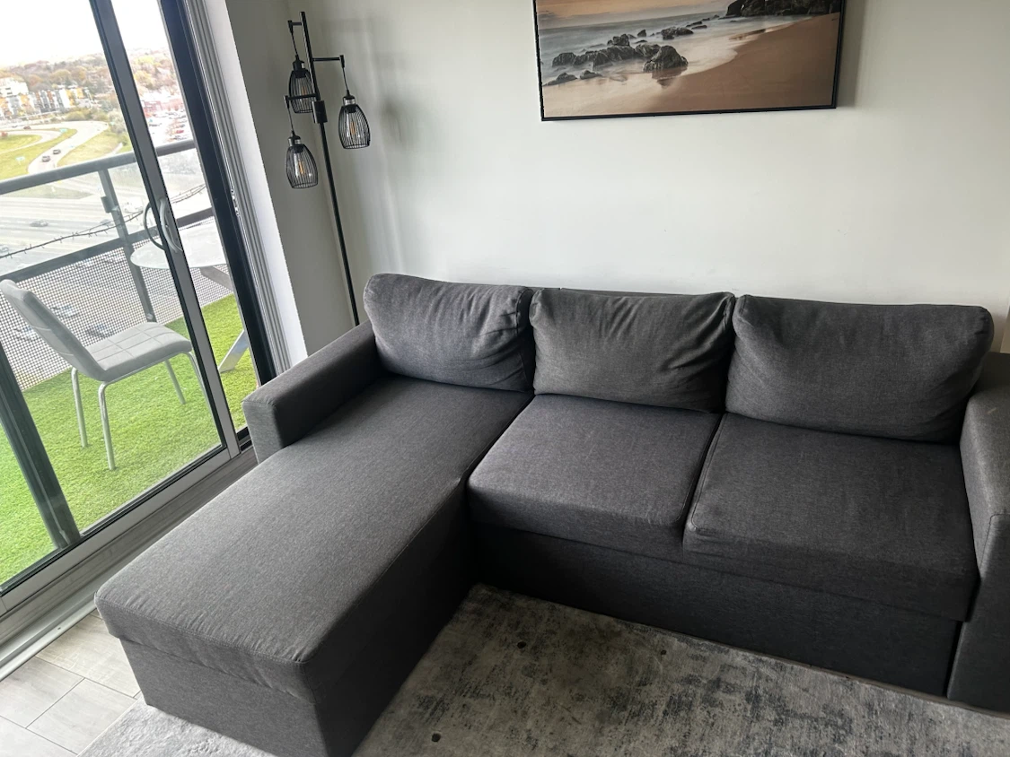 Dark Grey Sectional Sofa - photo 3